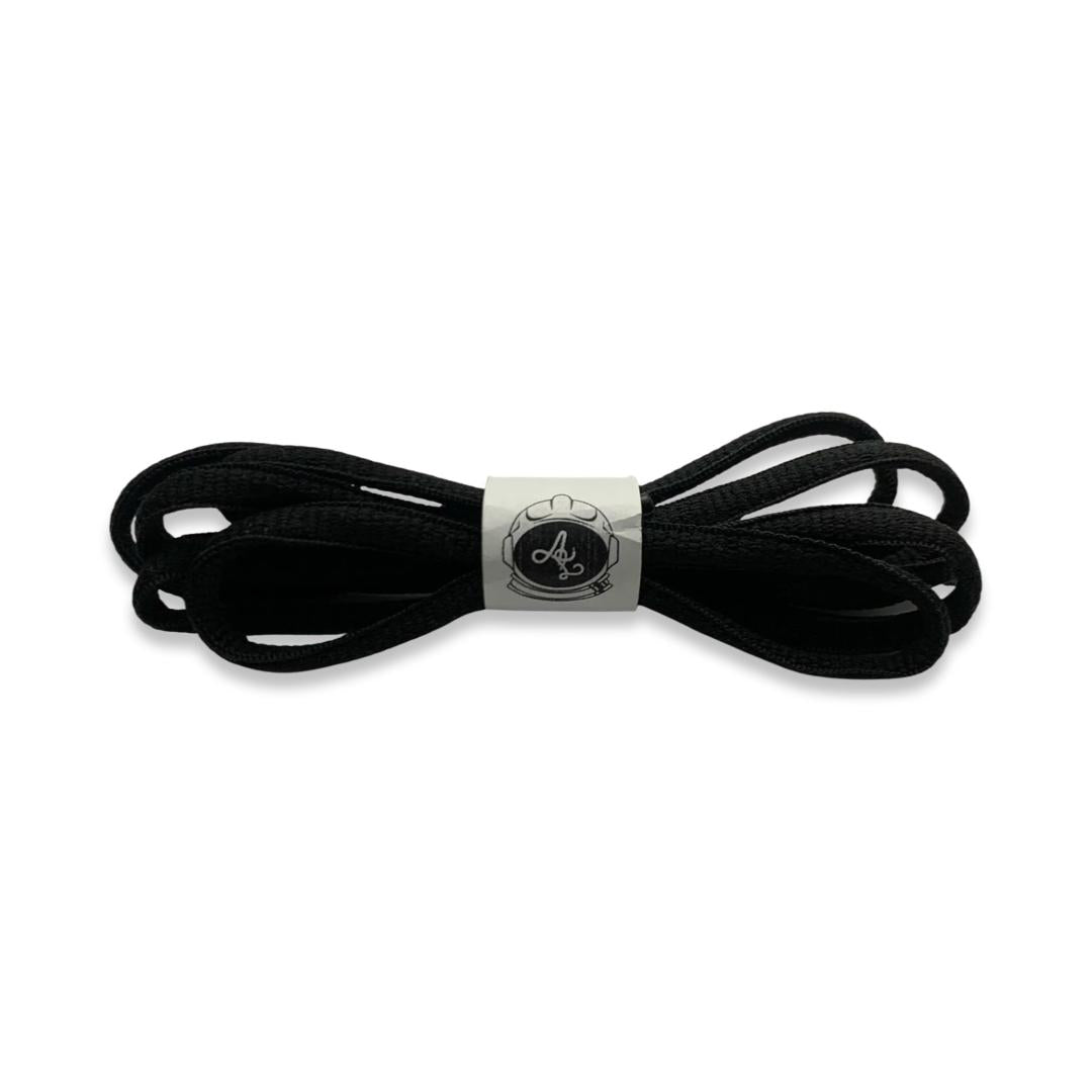 BLACK OVAL LACES 140CM