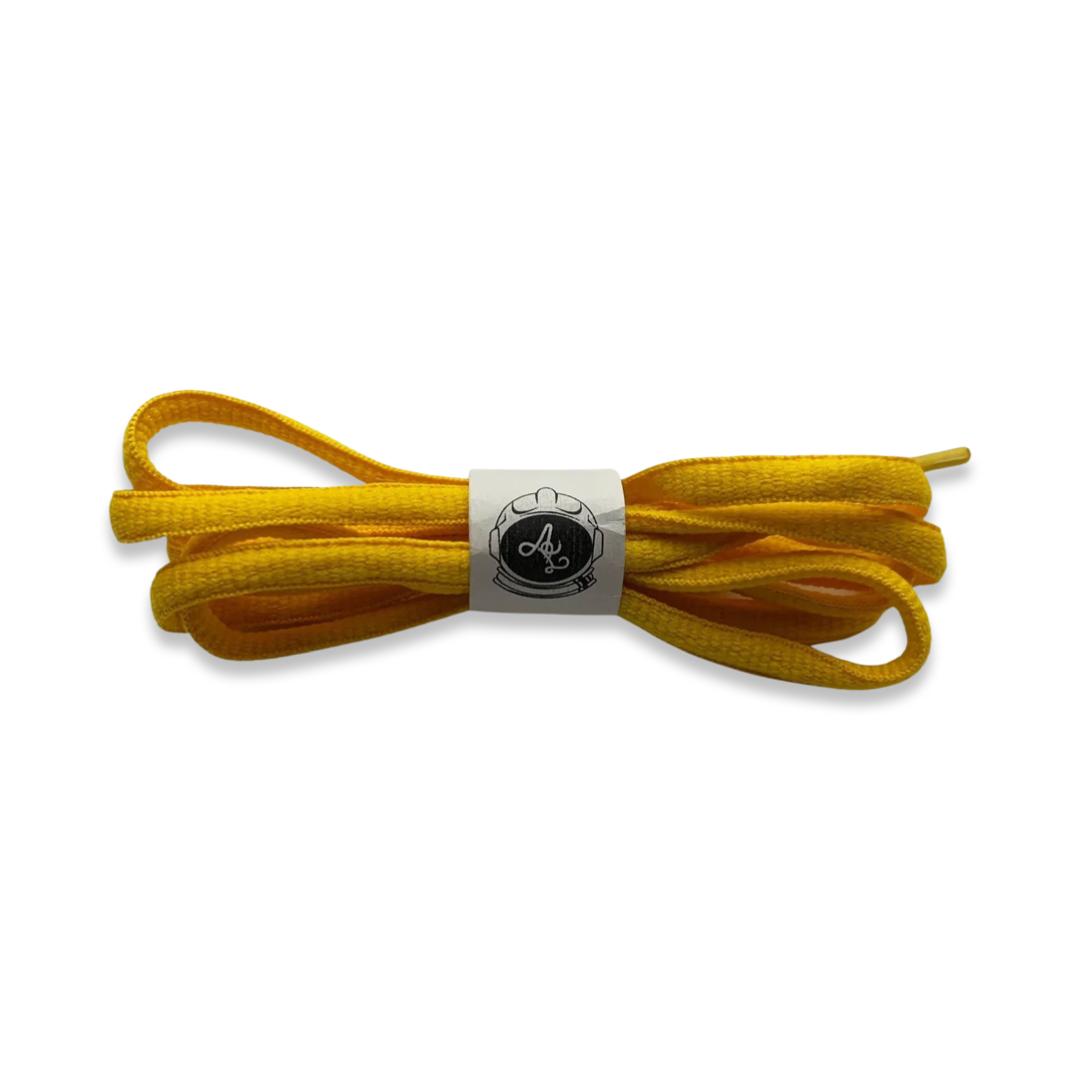 BANANA YELLOW OVAL LACES 140CM
