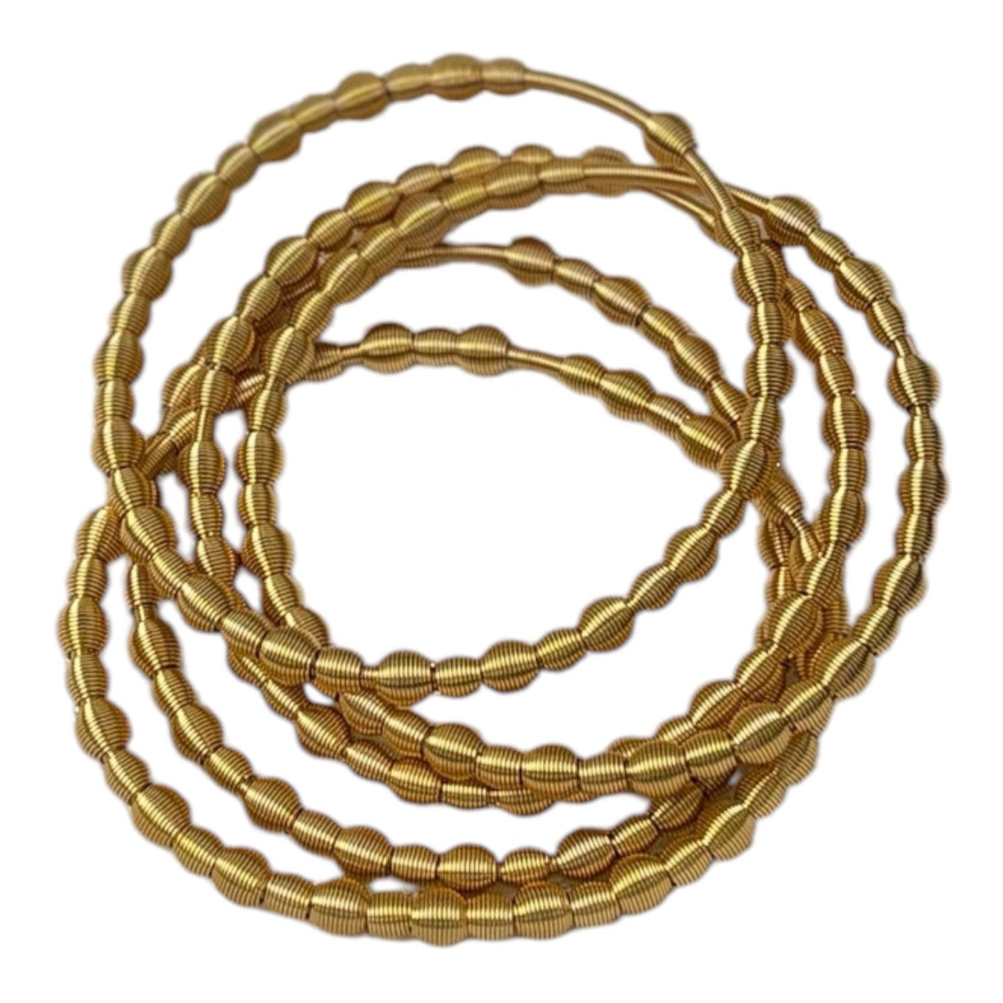 5pcs set Gold plated handmade bracelets