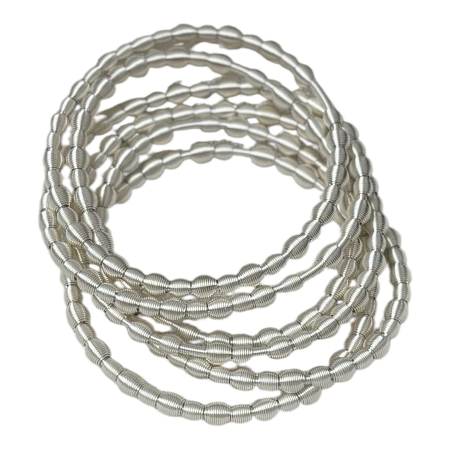 5pcs set Silver handmade bracelets