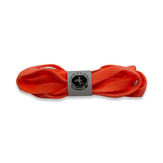 PEACH PINK FLAT LACES