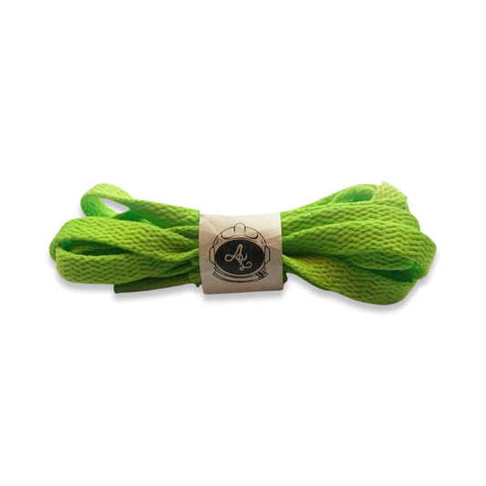 LIME GREEN FLAT LACES