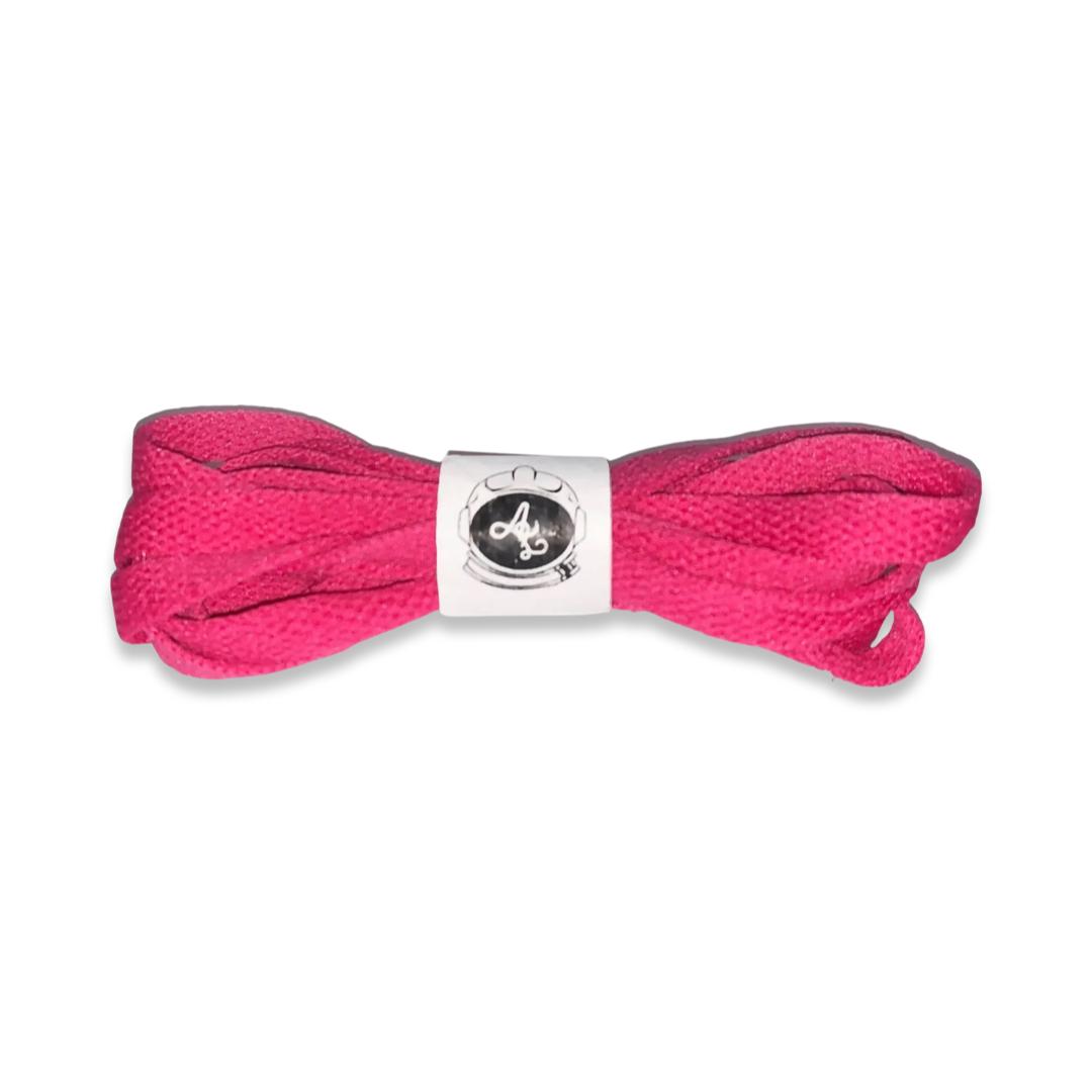 PUNCH PINK FLAT LACES