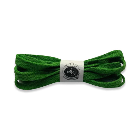 PINE GREEN FLAT LACES