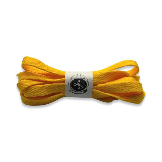 BANANA YELLOW FLAT LACES