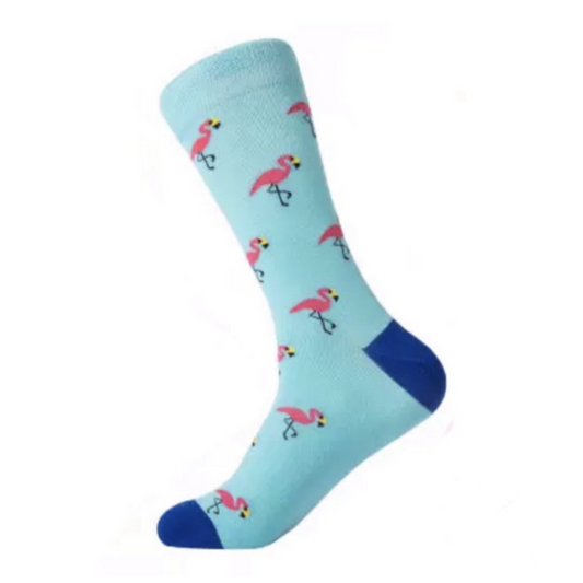 FLAMINGO SKY BLUE SOCKS