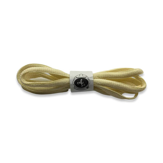 CREAM OVAL LACES 140CM