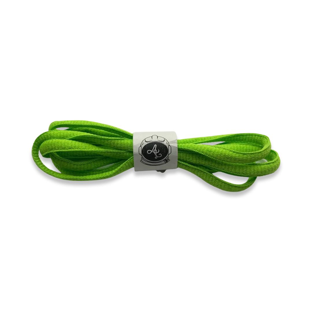 NEON GREEN OVAL LACES 140CM