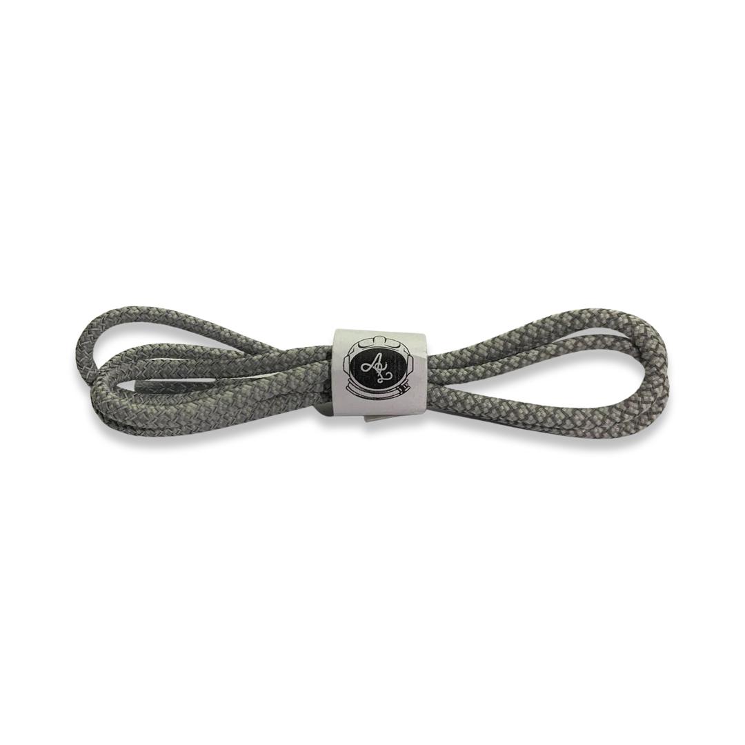 GREY REFLECTIVE LACES 120cm