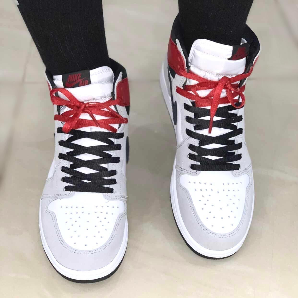 BLACK AND RED FLAT LACES 180CM