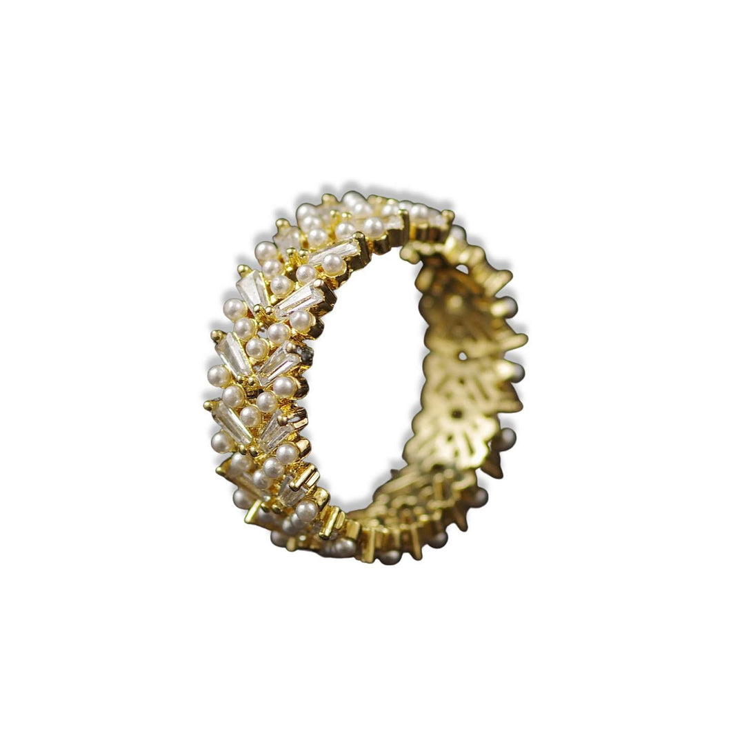 GOLD PLATED STERLING SILVER RING •no.7•