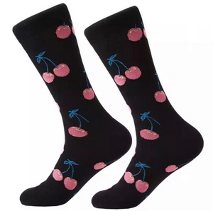 CHEERY BLACK SOCKS