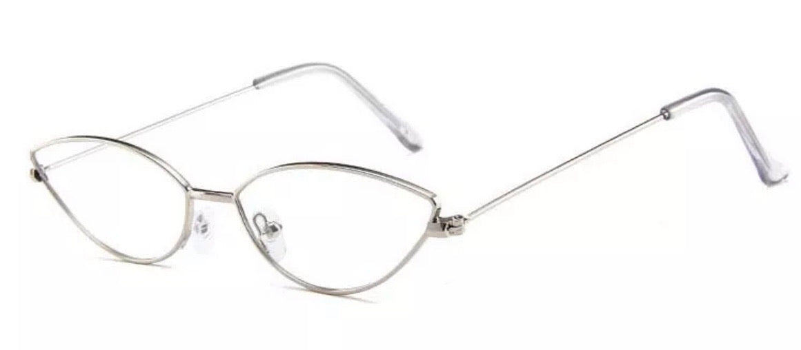 METALLIC SILVER/ SEE THROW GLASSES