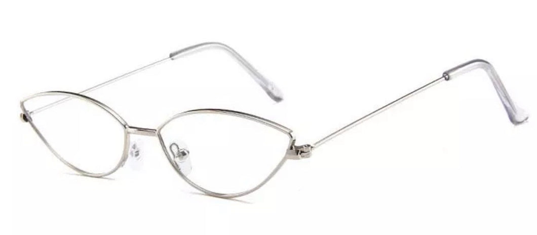 METALLIC SILVER/ SEE THROW GLASSES