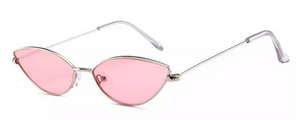 METALLIC SILVER/ PINK GLASSES