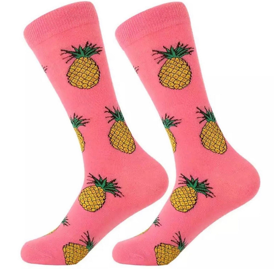 PINEAPPLE PINK SOCKS