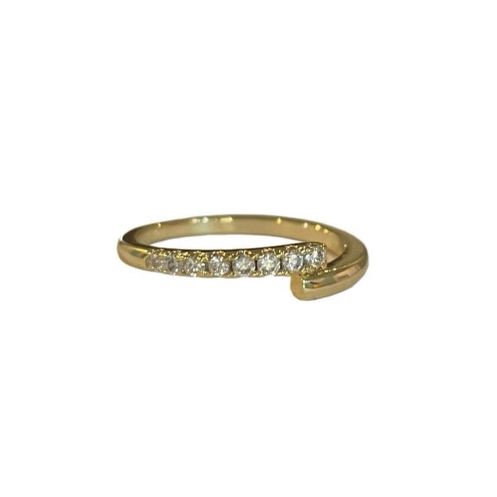 GOLD PLATED STERLING SILVER RING •no.8•