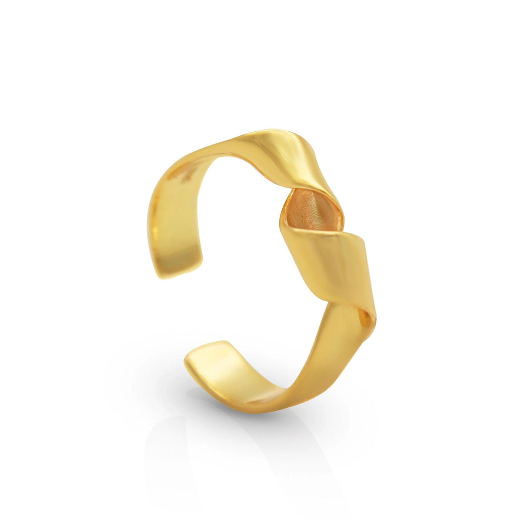GOLD PLATED STERLING SILVER RING •no.5•