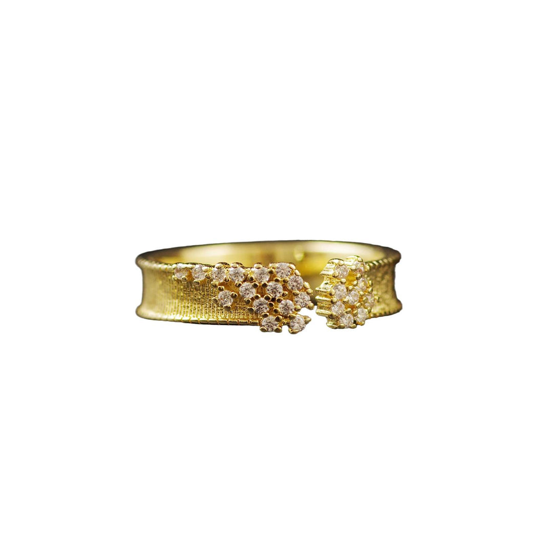 GOLD PLATED STERLING SILVER RING •no.6•