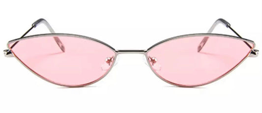 METALLIC SILVER/ PINK GLASSES
