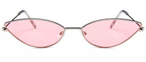 METALLIC SILVER/ PINK GLASSES