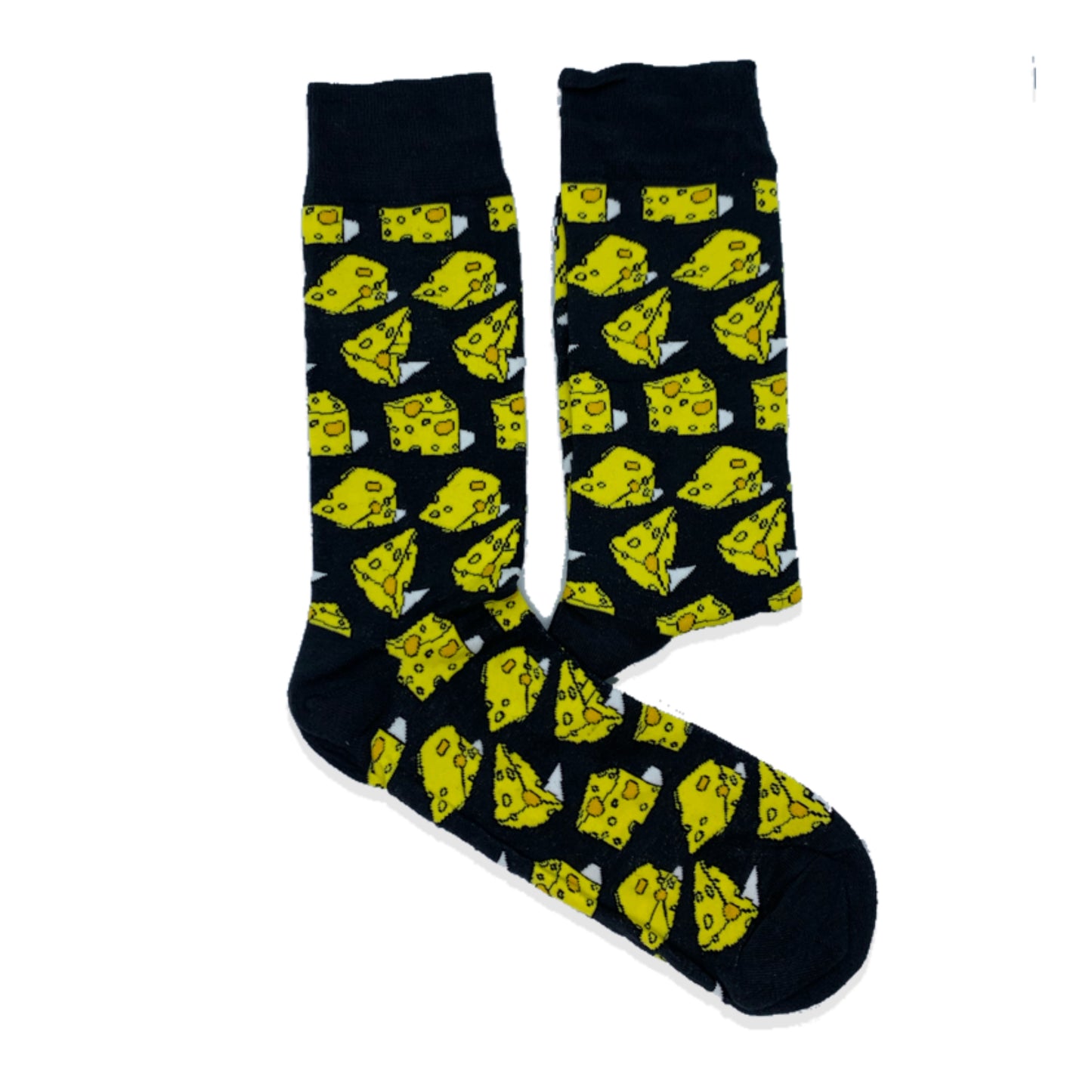 CHEESE BLACK SOCKS