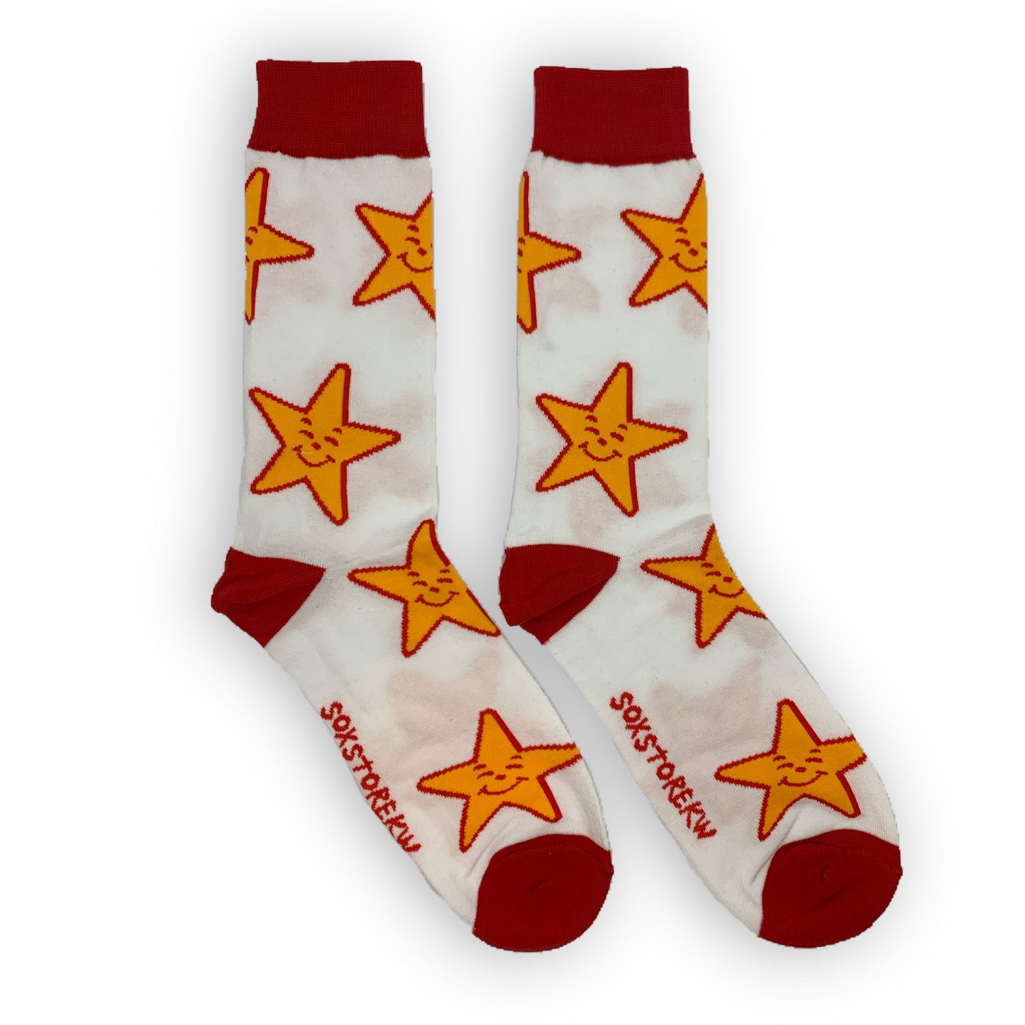 HARDEES WHITE SOCKS