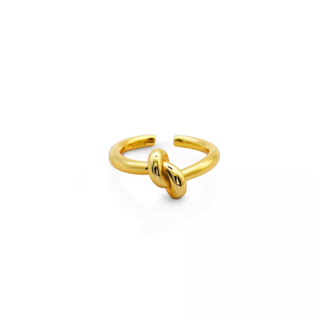GOLD PLATED STERLING SILVER RING •no.3•