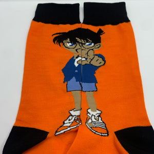 DETECTIVE CONAN ORANGE SOCKS