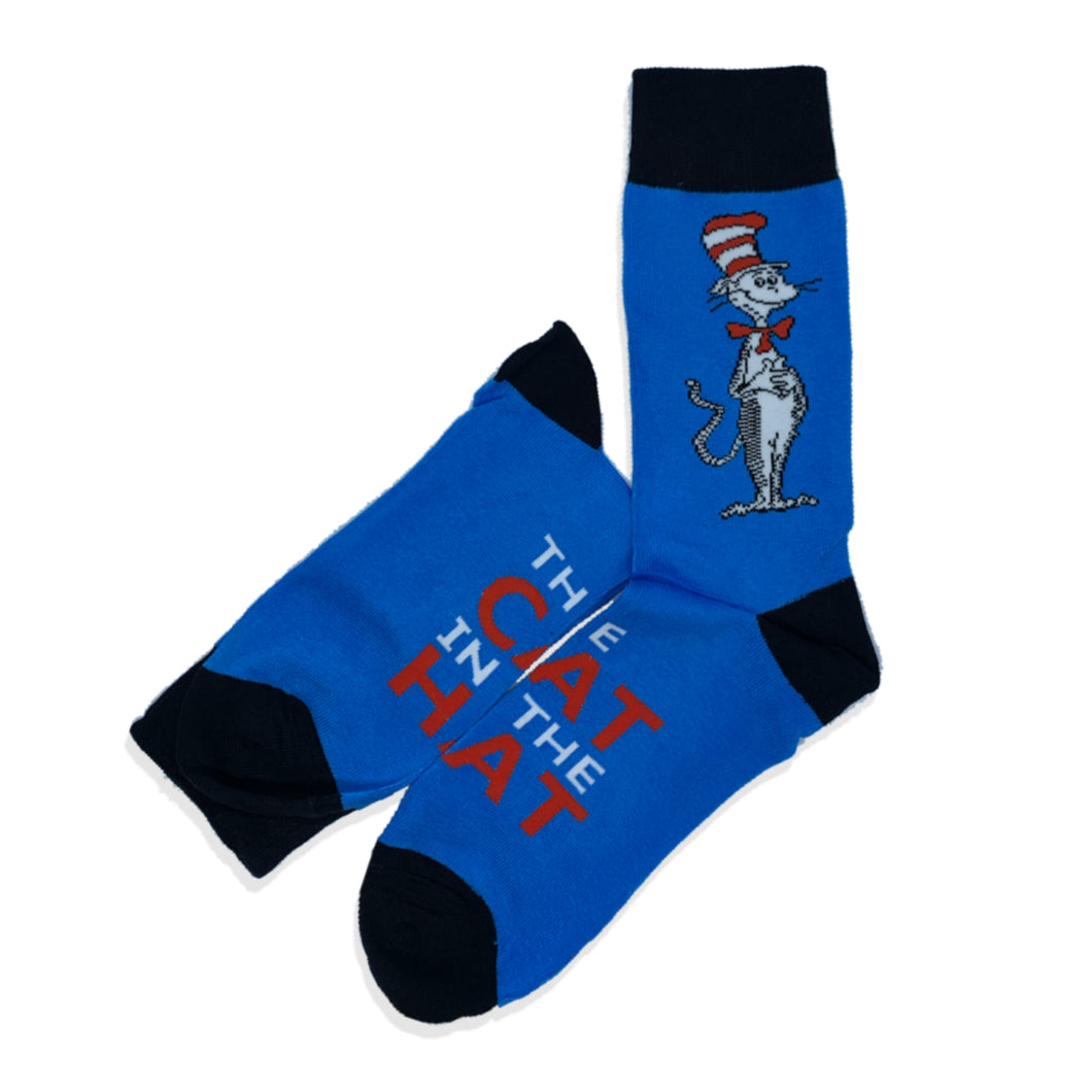 CAT IN THE HAT BLUE SOCKS