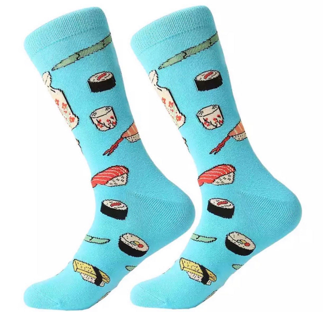 SUSHI LIGHT BLUE SOCKS