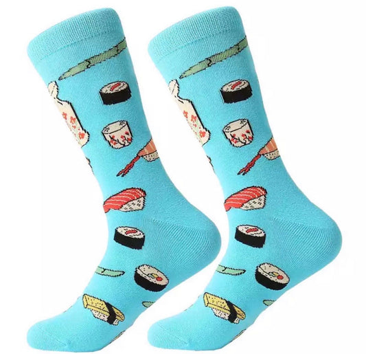 SUSHI LIGHT BLUE SOCKS