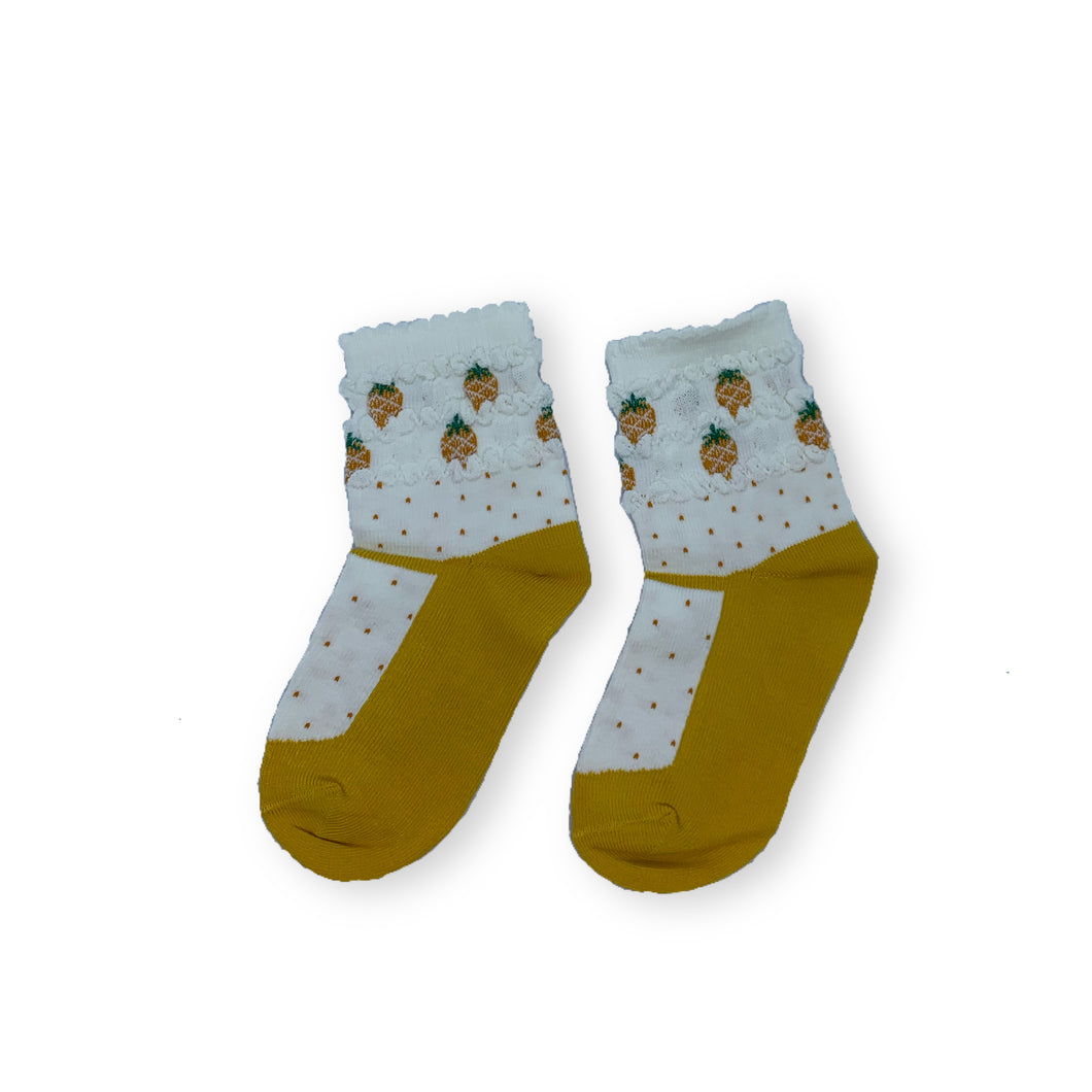 PINEAPPLE GIRLS/KIDS SOCKS