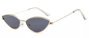 METALLIC GOLD/ DARK BLUE GLASSES